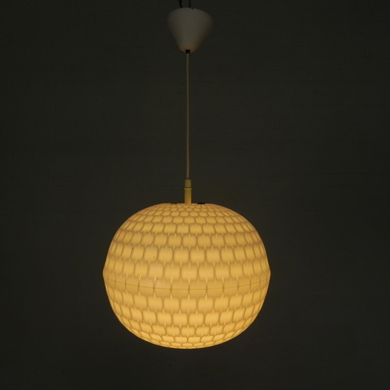 Image 1 of Lampada a sospensione vintage Aloys F. Gangkofner per Erco, sfera in plastica
