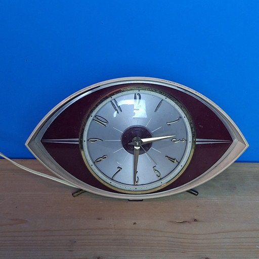 Reloj de diseño atómico de la era espacial de mediados de siglo 👁