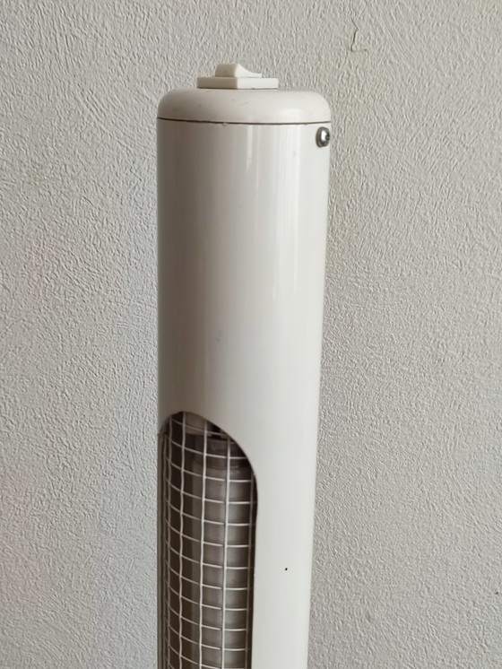 Image 1 of Lampadaire à tubes fluorescents blanc crème années 80