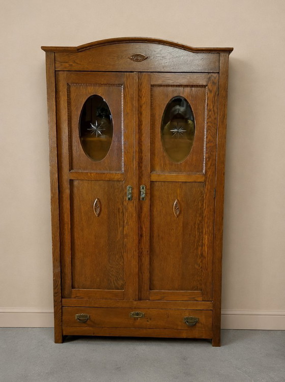 Image 1 of Small Art Deco wardrobe china cabinet buffet
