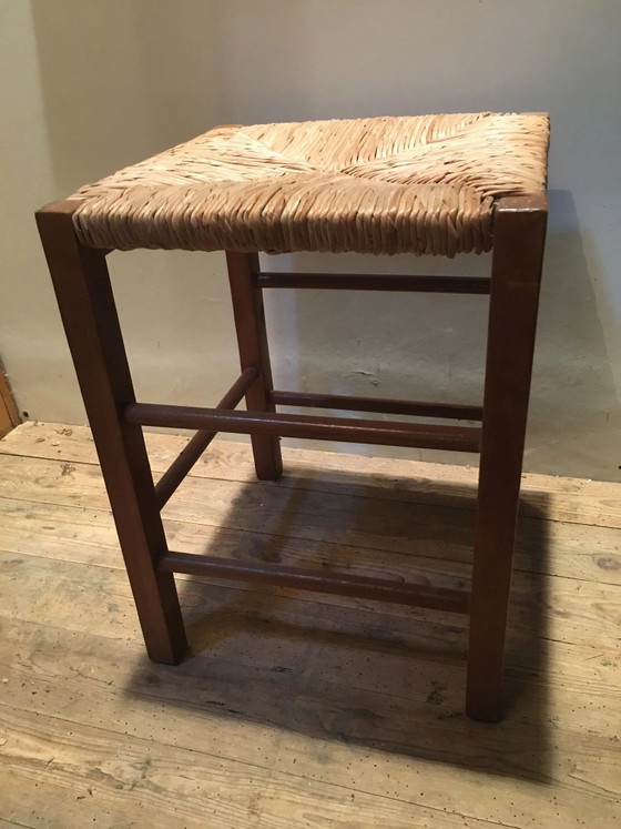 Taburete Mulched – Madera, Vintage (photo 6 of 6)