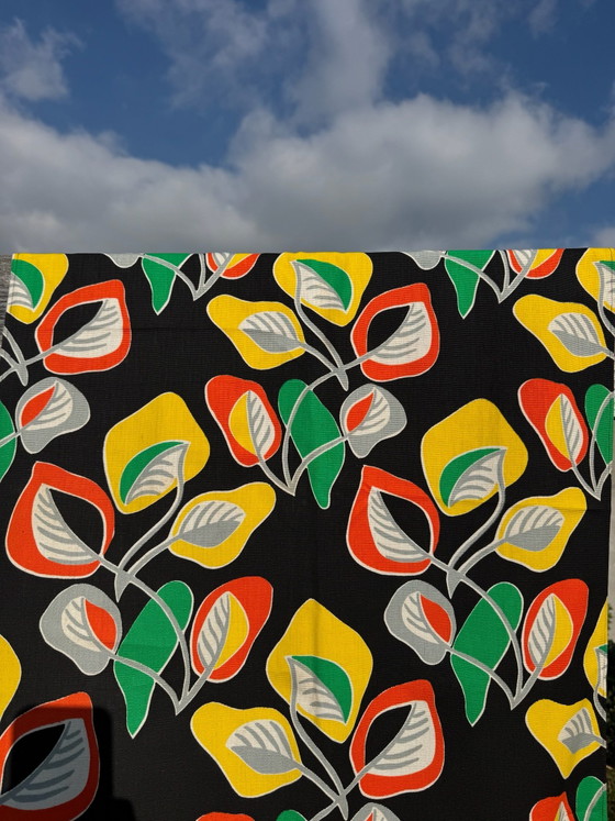 Colorful 70s Pop Curtains, Wall decoration, Cotton, Multi Color (photo 5 of 15)