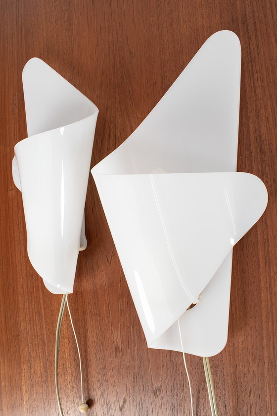 Image 1 of Paar Plexiglas-Wandlampen