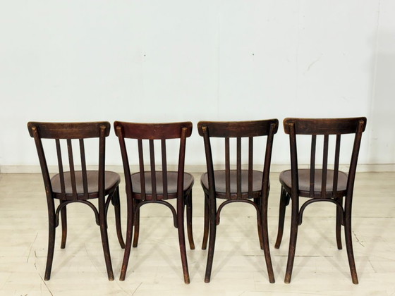 Image 1 of Set of 4 solid wood chairs / oak dining chairs / kitchen chairs