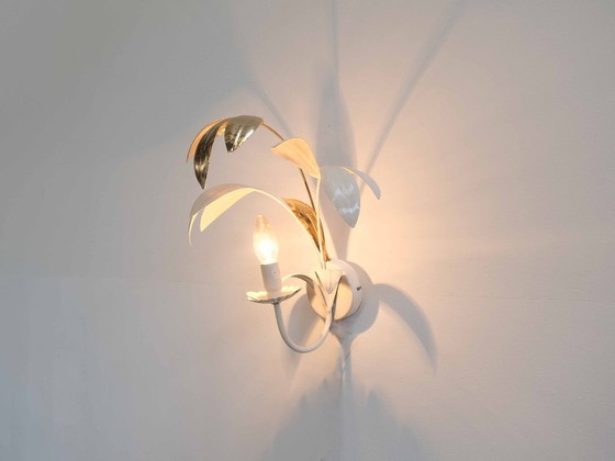 Image 1 of Lot de 2 appliques murales « FLORA », style Hans Kögl, milieu du siècle