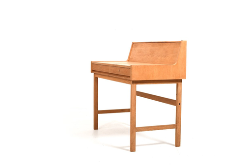 Bureau moderne danois en chêne, années 1960