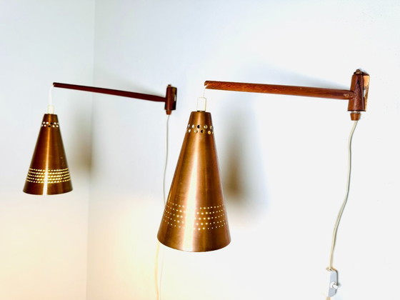 Image 1 of Model S1718 Wall Lamps by Hans-Agne Jakobsson for AB Markaryd, Sweden, 1960s