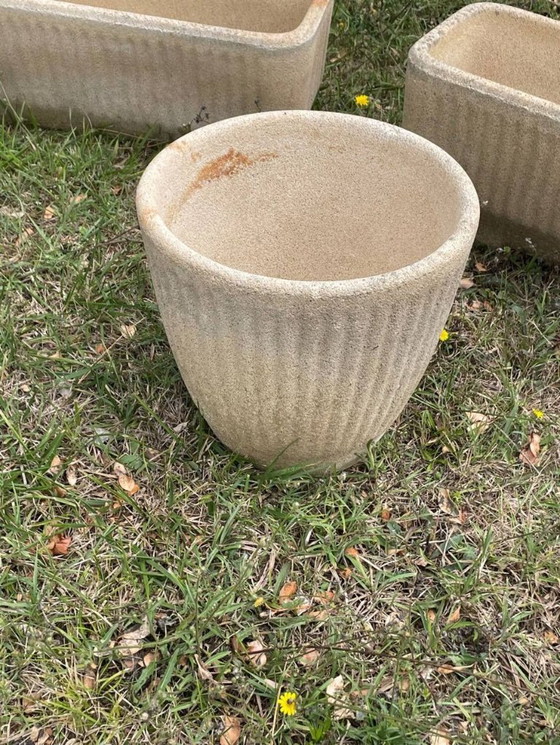 Image 1 of 3 jardinières en pierre reconstituées