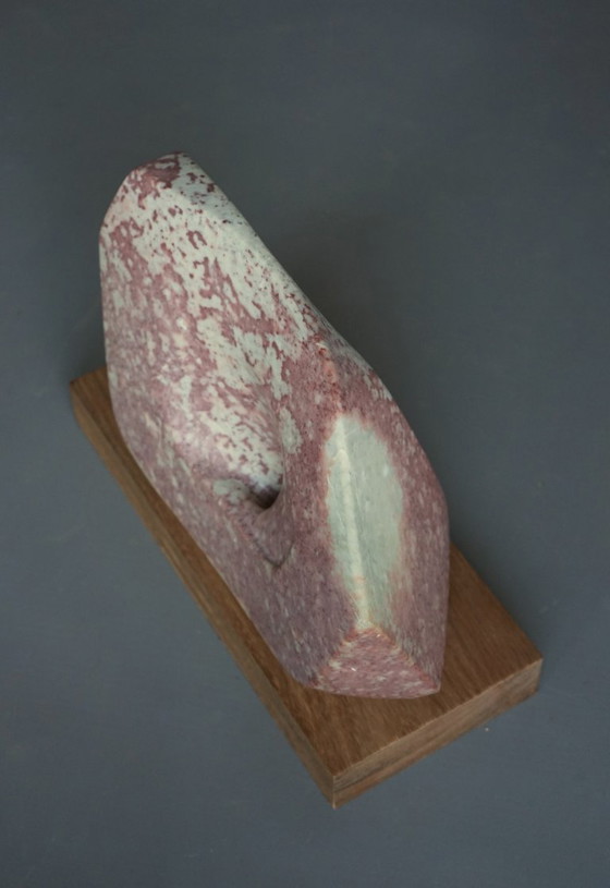 Image 1 of Abstract Stone Sculpture in the style of Barbara Hepworth. 1970s