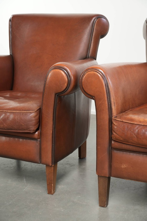 2x comfortabele schapenleren armchairs met een tijdloze uitstraling en goed zitcomfort – Fauteuils, Leather (photo 10 of 15)