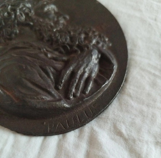 Oval depicting the Apostle Paul by Leonhard Posch – Decorative Objects, Cast Iron (photo 5 of 6)