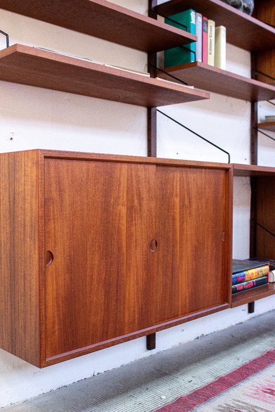 Poul Cadovius Cado Royal wandplank, plankensysteem, dressoir, vintage teakhout, Deens design, mid-century (photo 8 of 25)