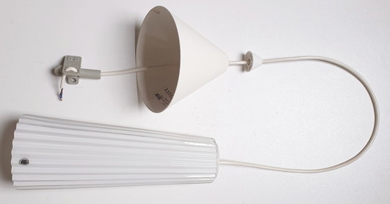 Image 1 of 2x Lamp - TYP T0712 - Opaline glas plissé - Ikea / 365+ Lunta 11