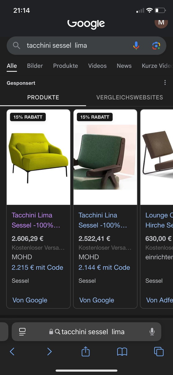 Image 1 of Poltrona Tacchini Lima