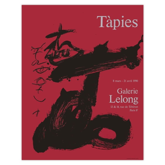 Antoni Tapies Poster Expo 90 – Galerie Lelong – Paper (photo 2 of 5)