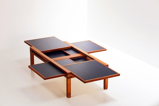 Bellato Hexa coffee table Bernard Vuarnesson extendable