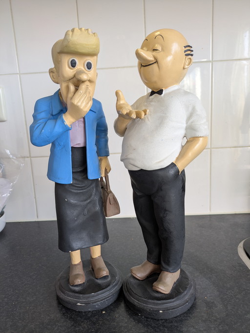 Grandi figurine Suske e Wiske – Sidonia e Lambik – 36 cm – set