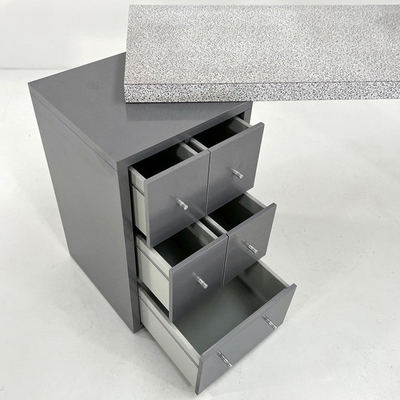 Image 1 of Dione kaptafel/bureau van Antonia Astori voor Driade, jaren 80.