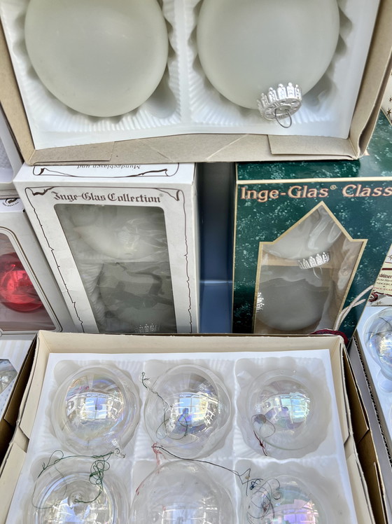 Image 1 of 🎄 Large vintage Christmas tree baubles – Inge-Glas, Krebs & Sohn, Tradition