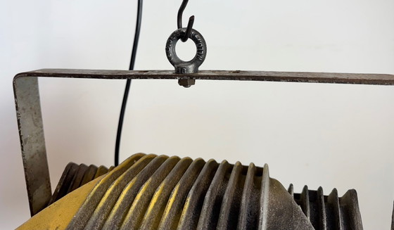 Image 1 of Faretto da teatro vintage grigio con copertura in vetro, anni '80