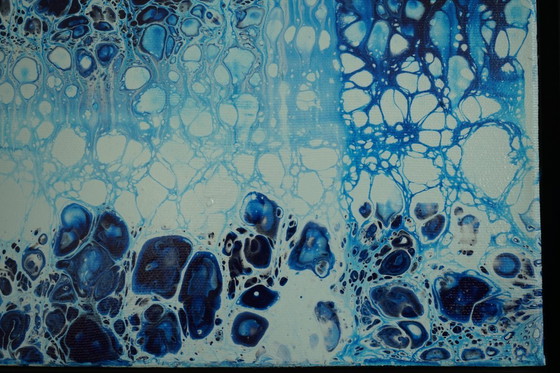 Image 1 of Original abstract figurative painting inspired by transformation, inner silence and the deep connection between human conscious