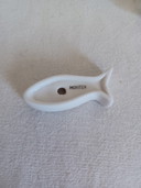6 poggiacoltelli in porcellana a forma di pesce - Movitex - decorazione da parete