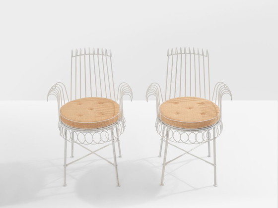 Image 1 of Mathieu Mategot Paar Stühle aus Cap d'Ail 1950er Jahre