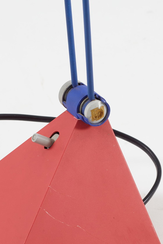 Image 1 of Lungean + Pelmann für Brilliant Leuchten, Schreibtischlampe im Memphis-Stil der 1980er Jahre