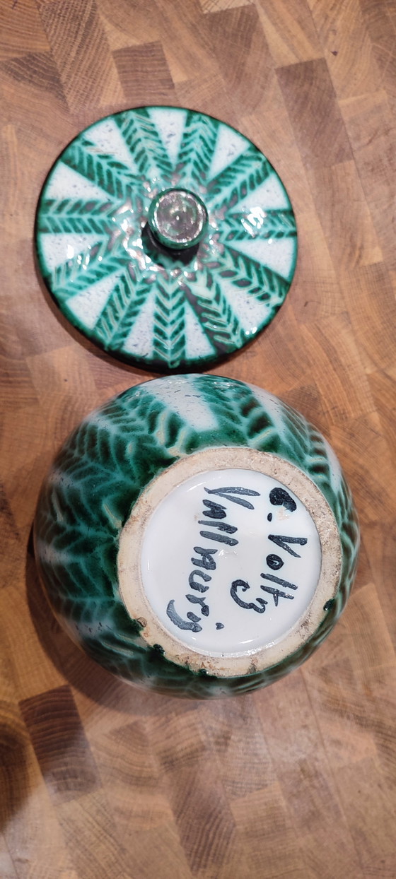 Image 1 of Gedeckter Topf Keramik Vallauris von Charles Voltz