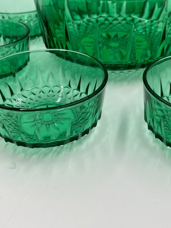 Lot 1 Salad Bowl and 8 Small Bowls Arcoroc Diamant – Glass & Decanter, Glass (photo 7 of 13)
