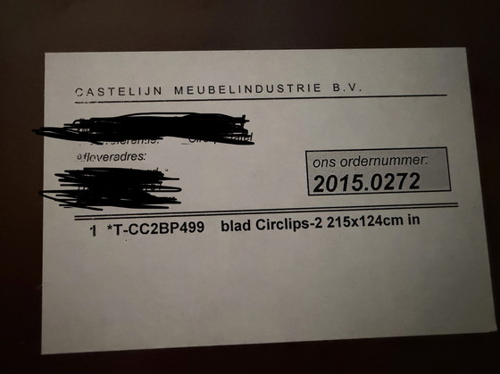 Image 1 of Castelijn Circlips 2 & Leather sled-leg chairs