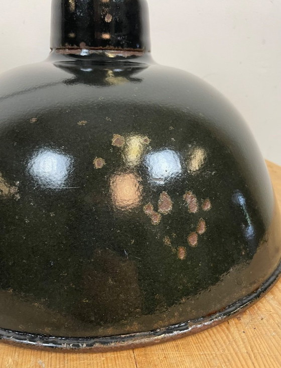 Image 1 of Lampe de l'usine d'émail est-allemande LBD Veb Leuchtenbau Dresden, années 1950