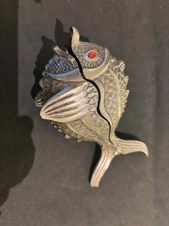 Image 1 of MCM Metal Fish Box, originariamente un posacenere