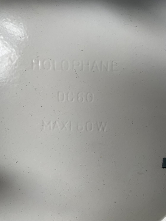 Image 1 of Lampada da soffitto a globo in vetro Holophane, 1960