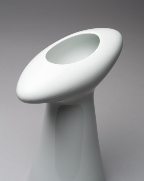 Image 1 of Duo de vases XL en porcelaine Rosenthal vintage : Michael Boehm DEBUT + Platt&Young SPIRIT