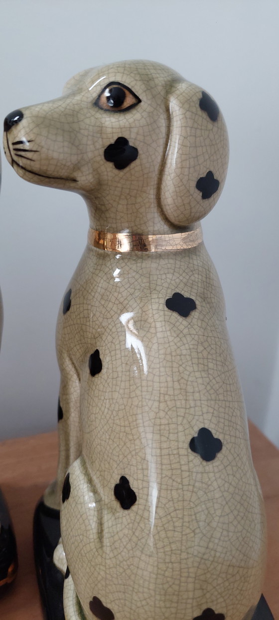 Image 1 of 2 cani Staffordshire in porcellana Beswick Inghilterra