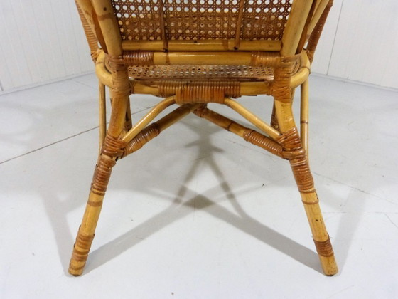 Image 1 of Poltrona italiana in rattan, anni '70