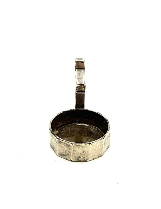 Image 1 of Kleiner, versilberter Aschenbecher der Marke Ric & Mac im Art-Deco-Stil, hergestellt von Edouard Marcel Sandoz, Gallia Christofl