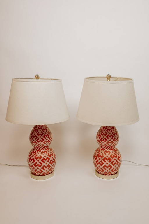 Vintage-Tischlampen im eklektischen Stil, 2er-Set