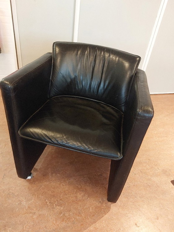 Image 1 of 2 sillas Leolux negras