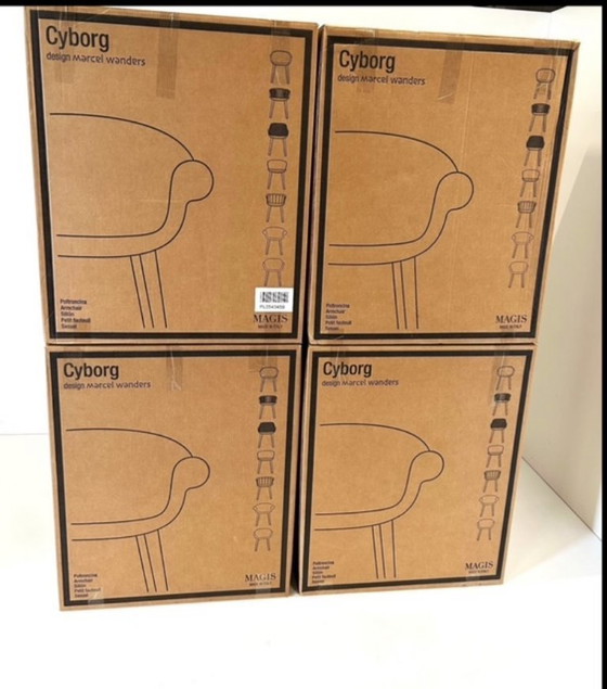 Image 1 of CYBORG DAISY FAUTEUIL, ZWART, MAGIS
