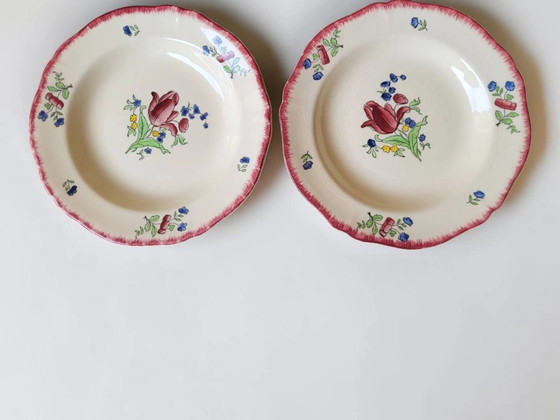 6 deep plates in Gien earthenware, Lorraine model – Crockery, Porcelain (photo 4 of 11)