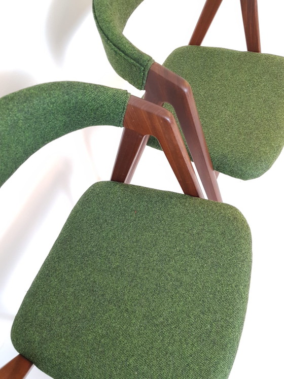 4 Vintage Farstrup Thomas Harlev Model 205 Stoelen Nieuw Bekleed Keymer Rich Wool – Eetkamerstoelen, Wood (photo 9 of 15)