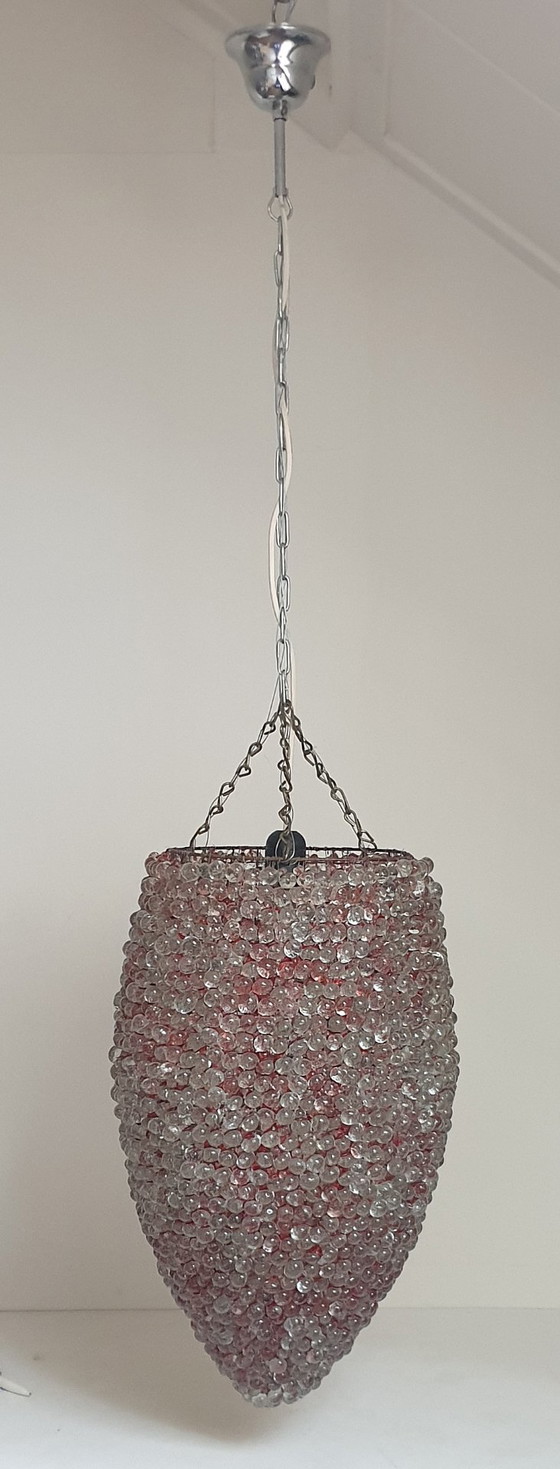 Enormous Murano glass grape cluster Pendant lamp (10 kg), Metal, Red, Vintage (photo 10 of 15)