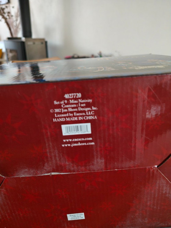 Image 1 of Weihnachtskrippe / Weihnachtsstall, handgefertigt von Jim Shore