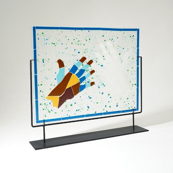 Image 1 of Mario Rossello, Glasfusionsarbeit für Studio Casarini Savona, 1990er Jahre