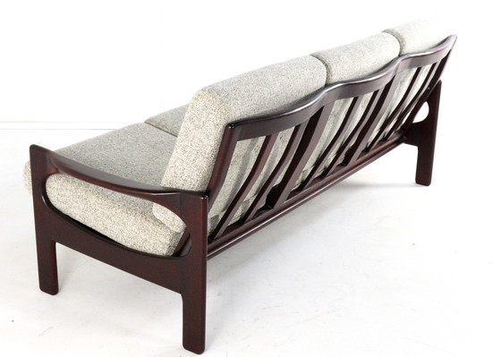 Image 1 of 3 seater sofa vintage reupholstered