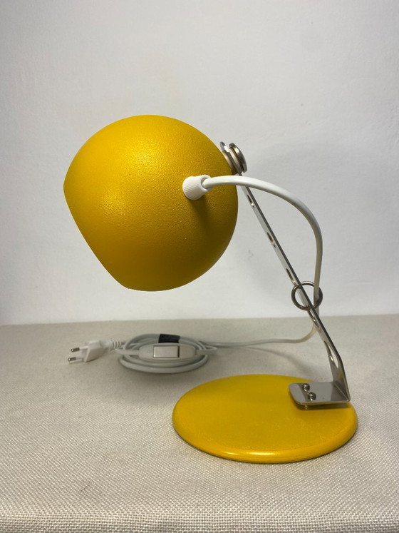 Lámpara de escritorio amarilla Space Age de los años 70 de Dekor Zabok, Yugoslavia, Lámparas de mesa, Metal (foto 9 de 14)