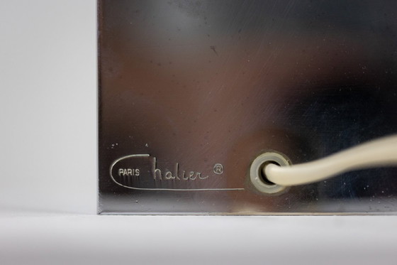Image 1 of Lampe aus verchromtem Metall. Unterzeichnet von Chalier Paris. 1970er Jahre
