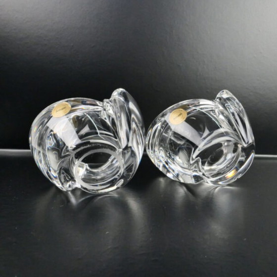 Vintage crystal tealight holders Amalfi, set of 2, Table accessories, Glass, Transparent (photo 7 of 7)